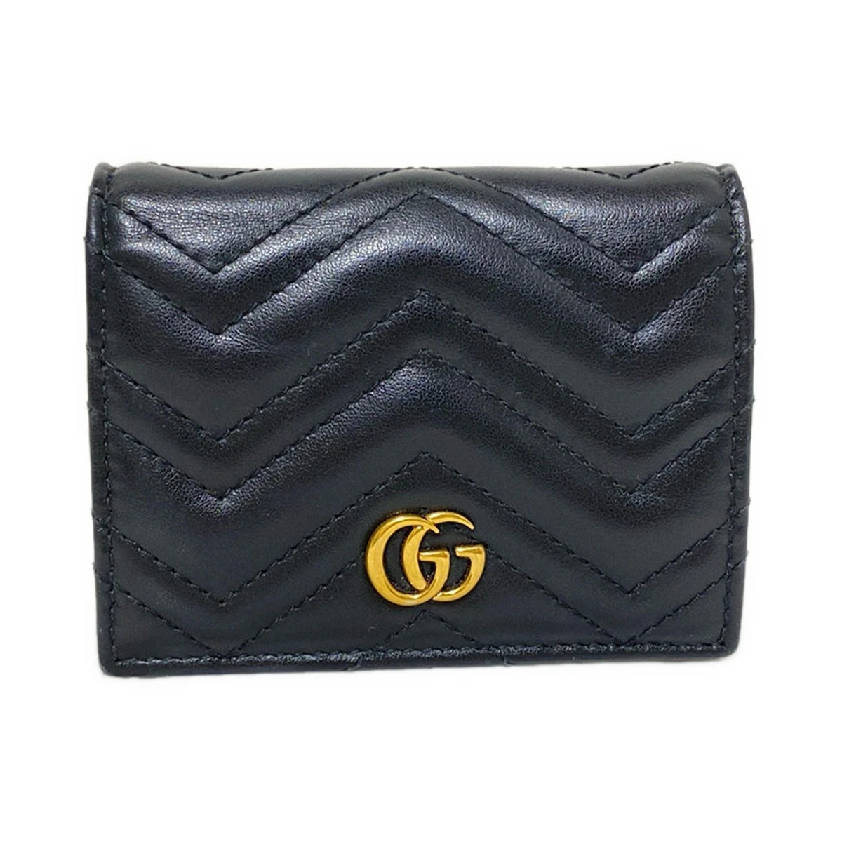 Pre-owned GUCCI Marmont Bifold leather wallet