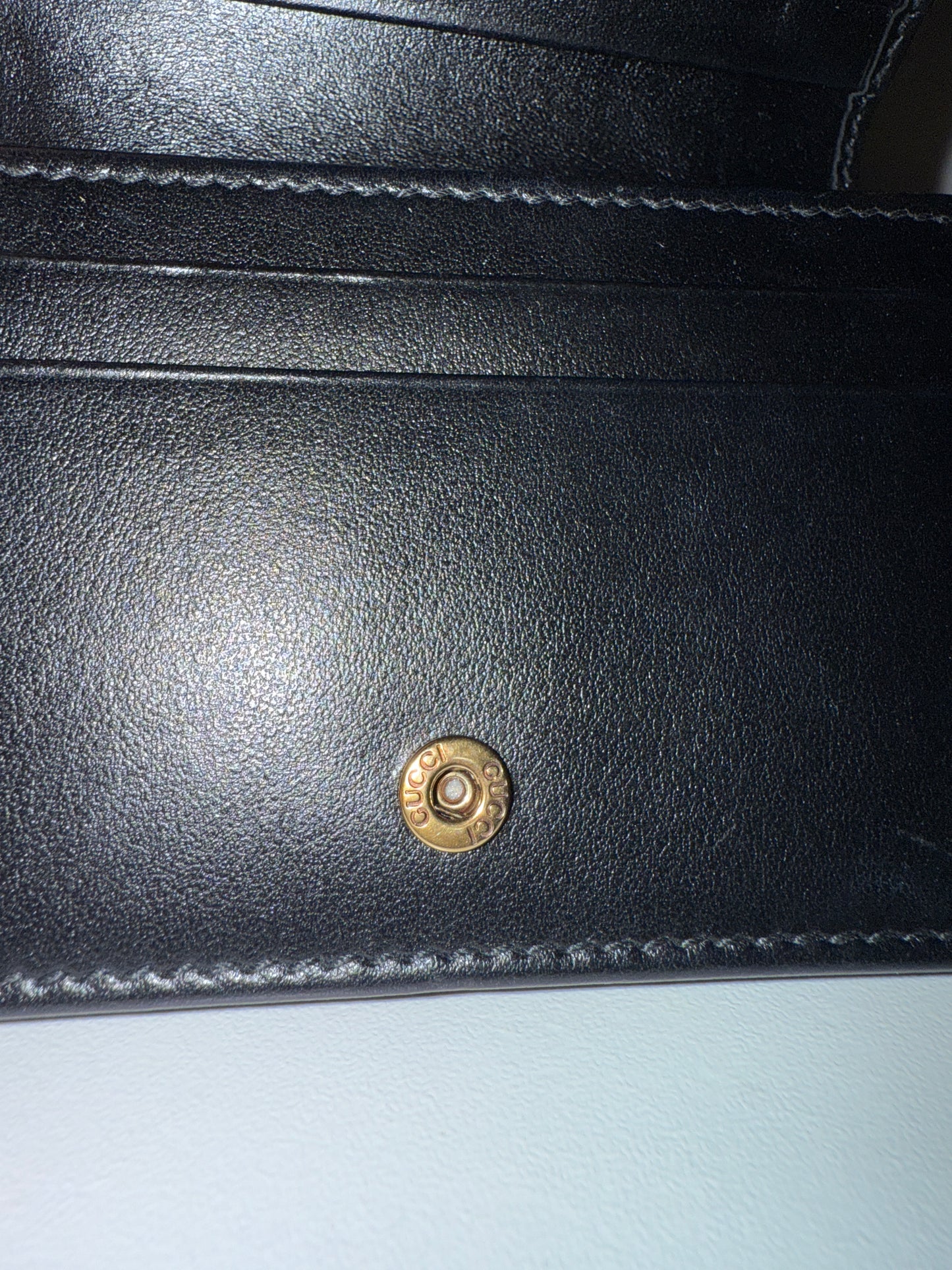 Pre-owned GUCCI Marmont Bifold leather wallet