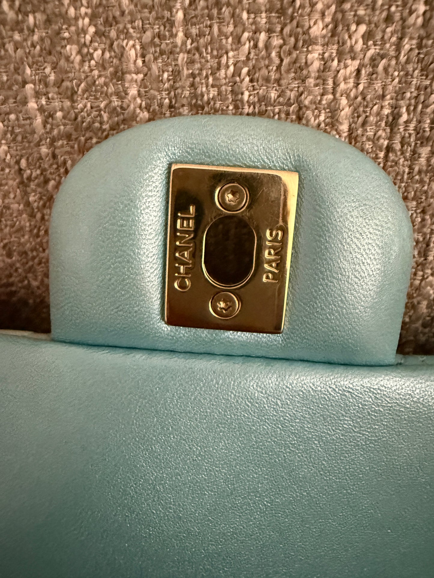 Pre-owned CHANEL mini classic flap limited edition with dustbag and box