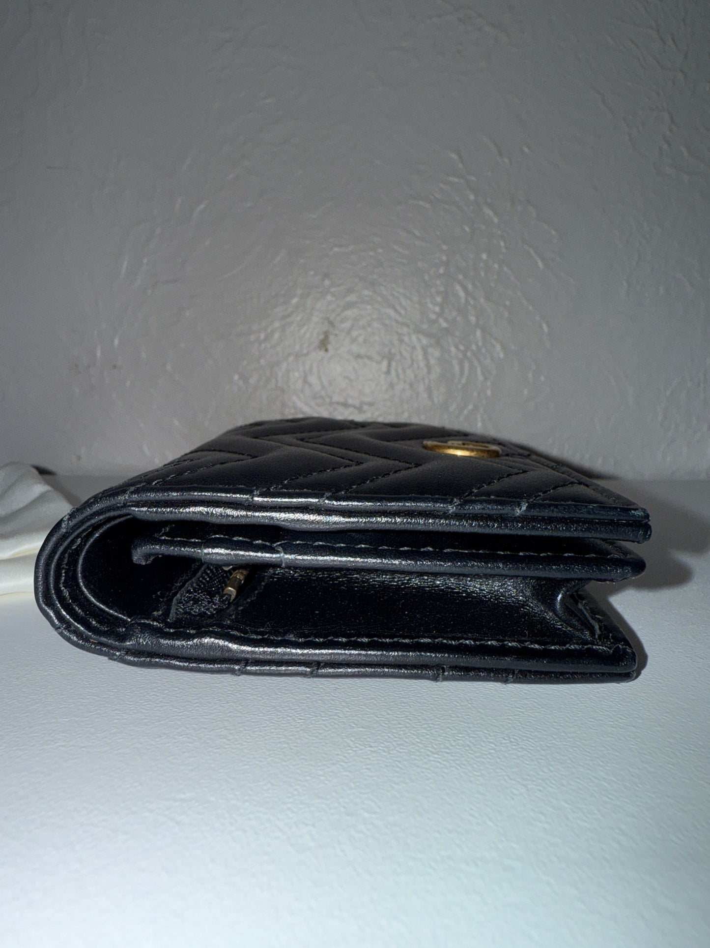 Pre-owned GUCCI Marmont Bifold leather wallet