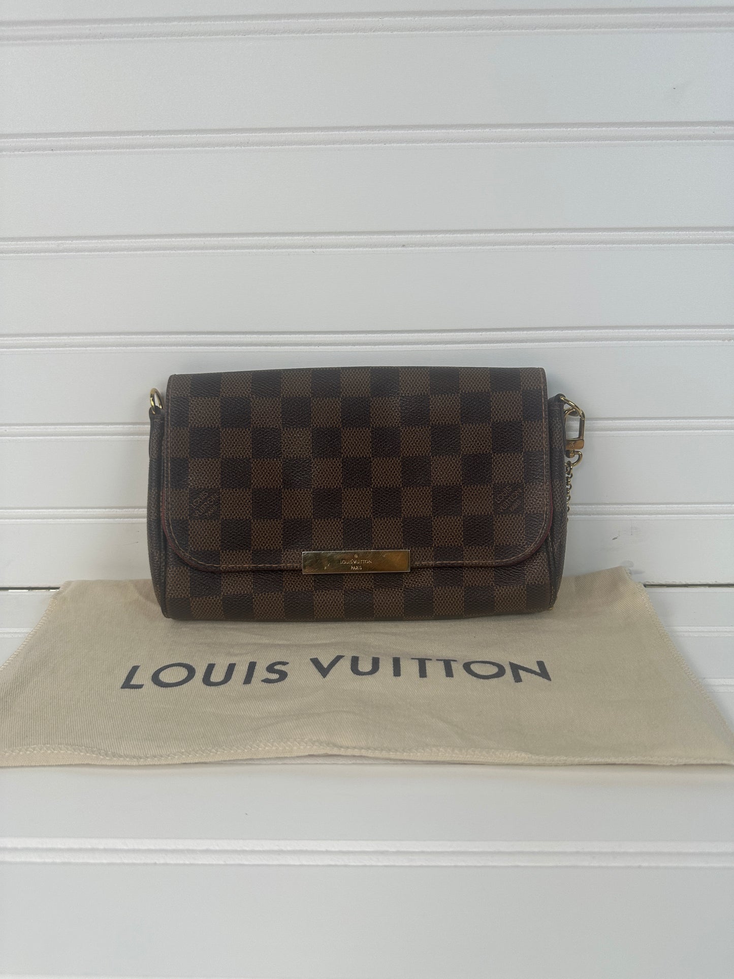 Pre-owned LOUIS VUITTON Favorite PM in Damier Ebene _217