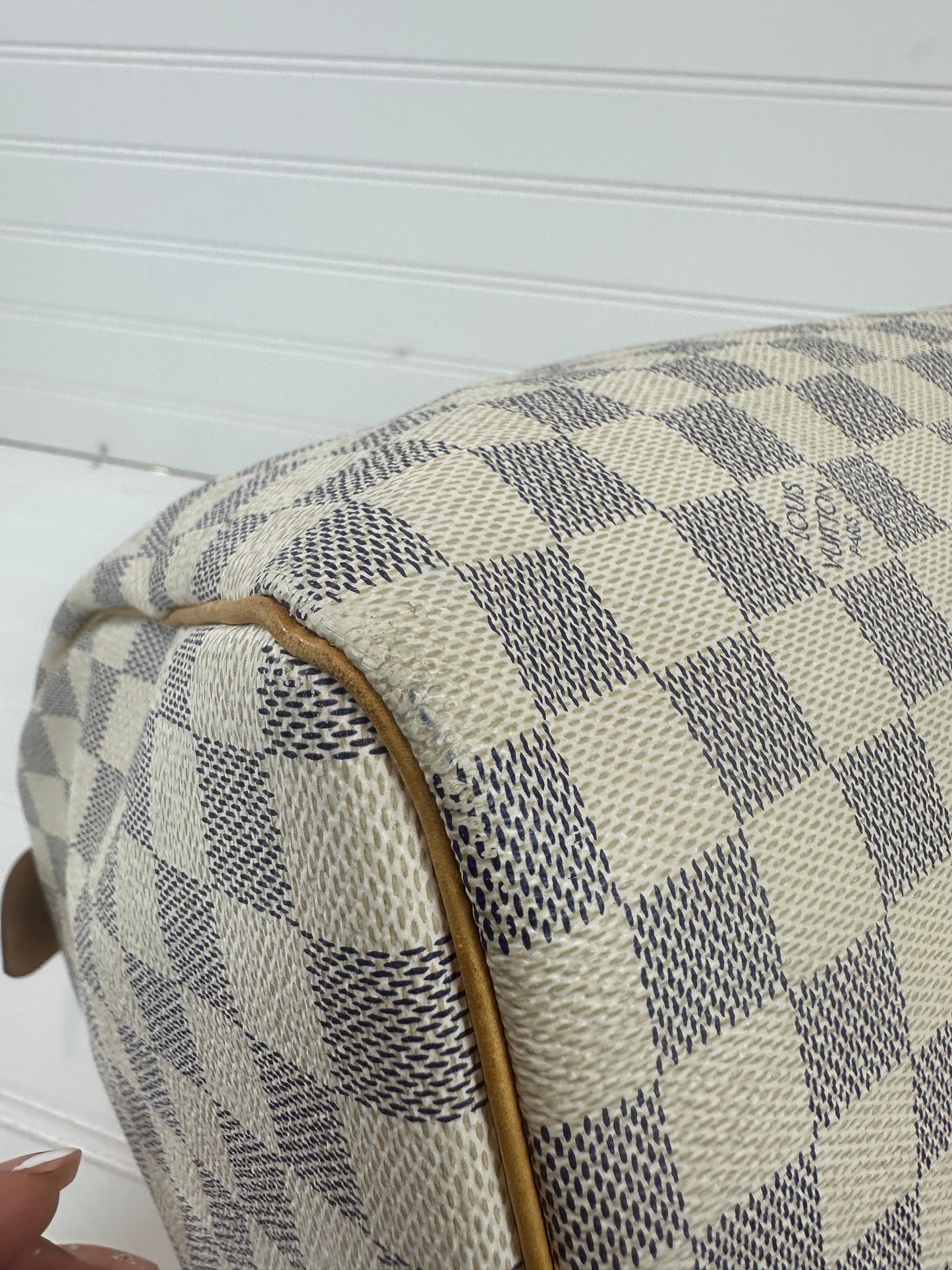 Pre-owned LOUIS VUITTON Speedy Damier Azur 30 _223