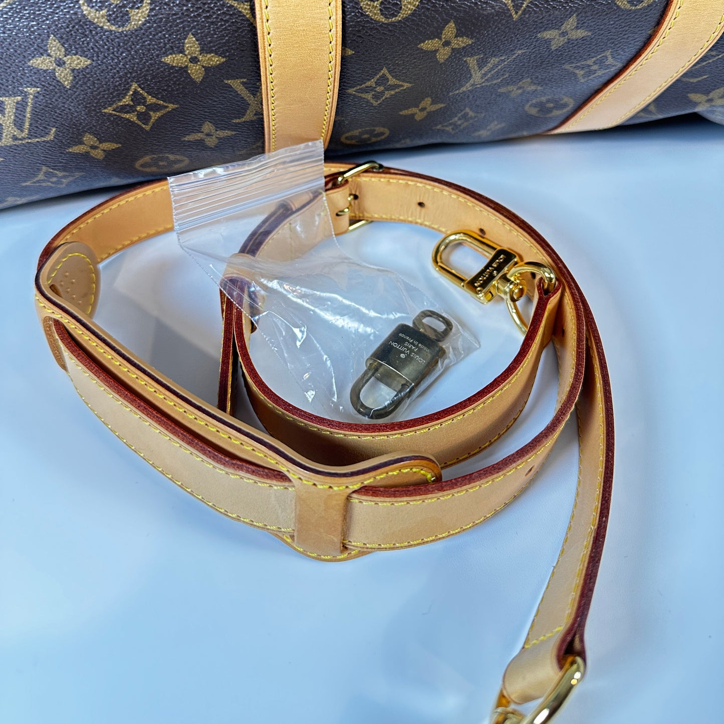 Pre-owned LOUIS VUITTON Keepall 55 with lock and key_ 276