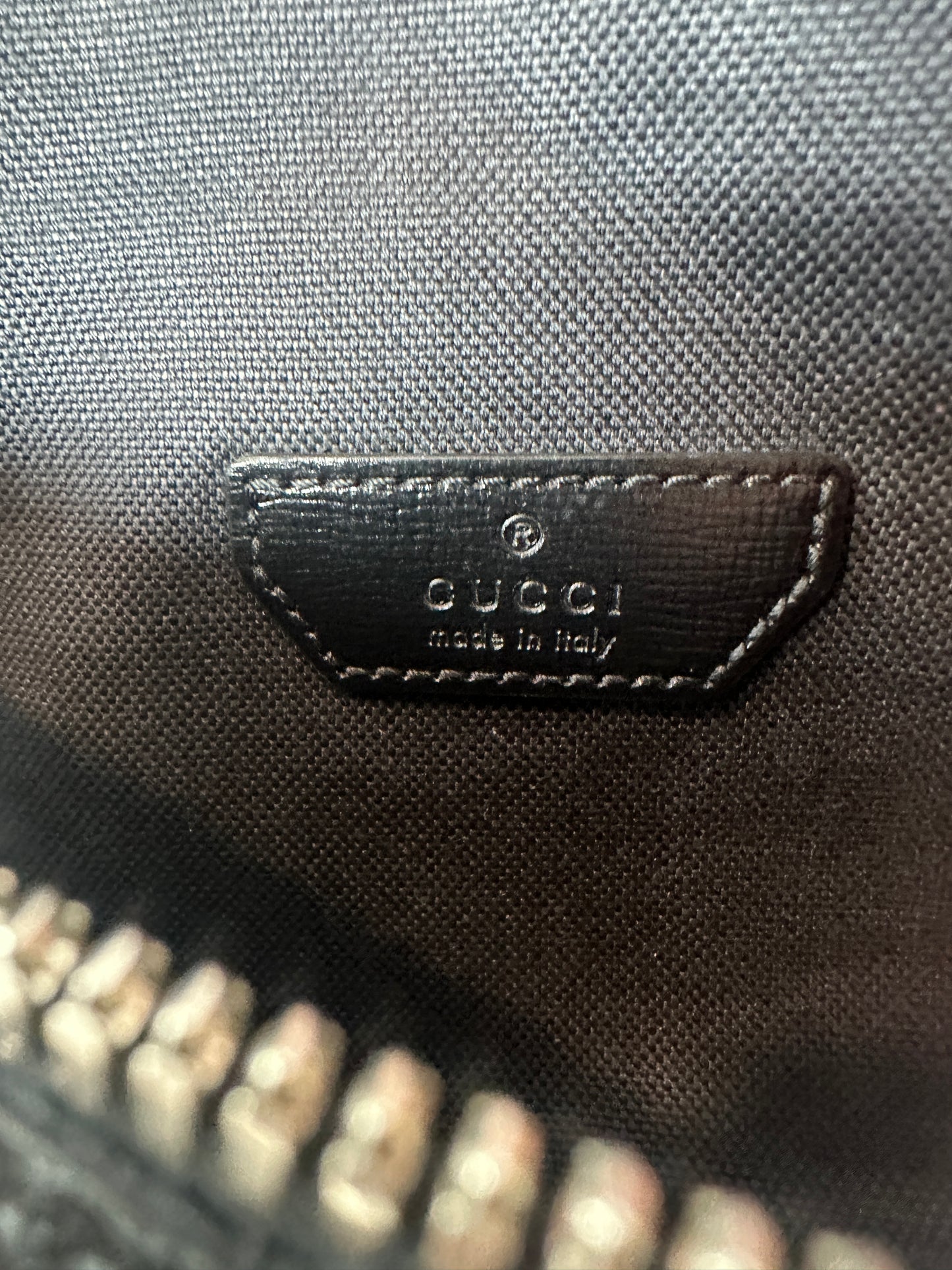 Pre-owned GUCCI Supreme Bumbag Black Canvas