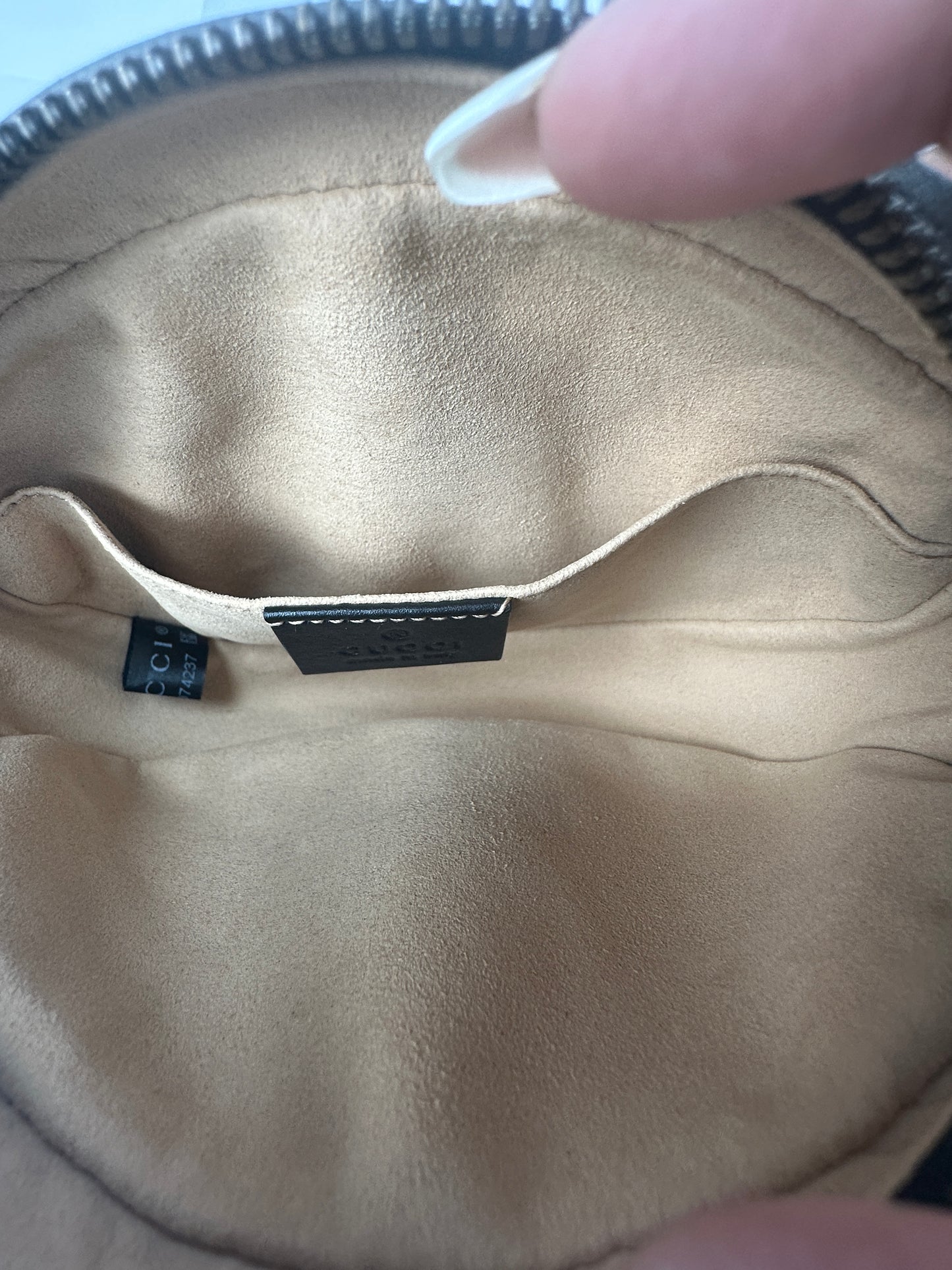 Pre-owned GUCCI Marmont Matelasse Belt Bag In Black