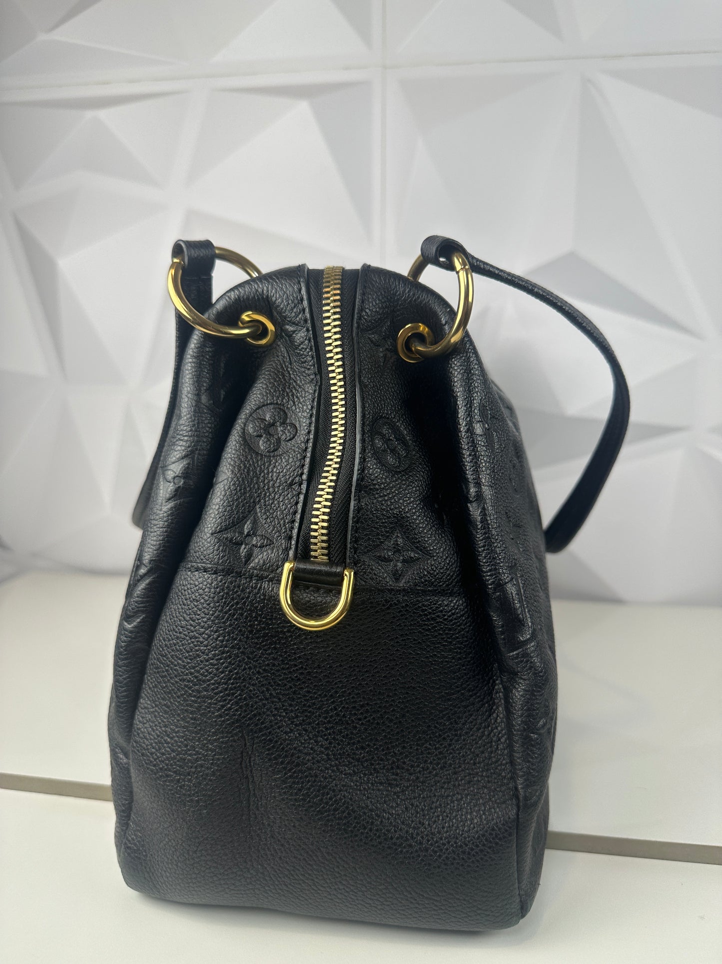 Pre owned LOUIS VUITTON Ponthieu Monogram Empreinte PM Noir Black