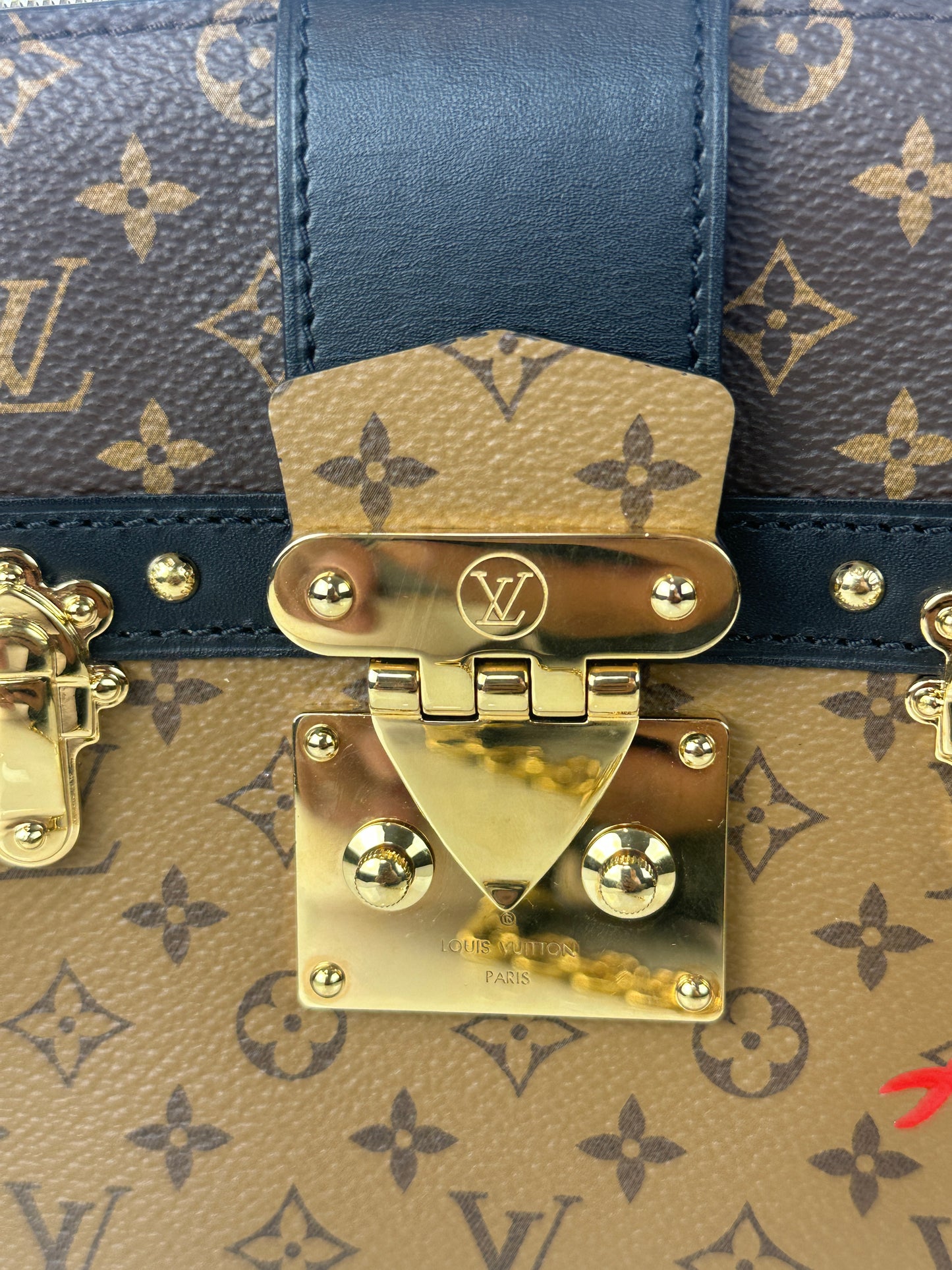 Pre owned LOUIS VUITTON Petite Malle Monogram Reverse Canvas