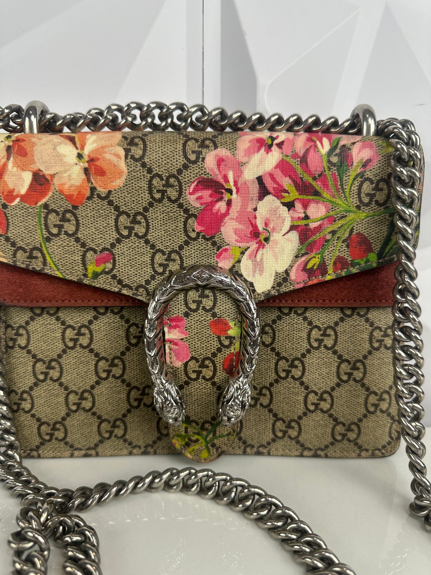 Pre owned GUCCI Dionysus Supreme Blooms Chain chain Shoulder
