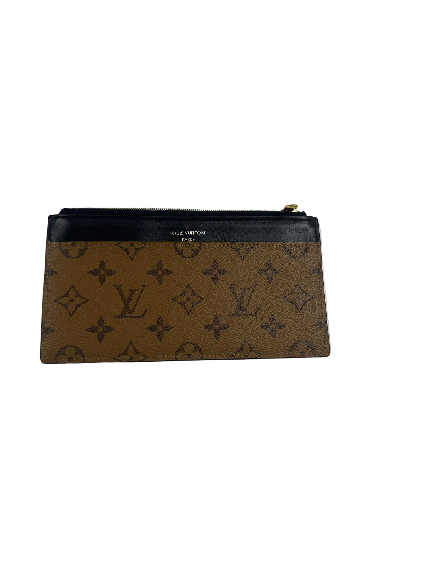 Pre-owned LOUIS VUITTON Slim Purse Monogram Reverse Canvas wallet