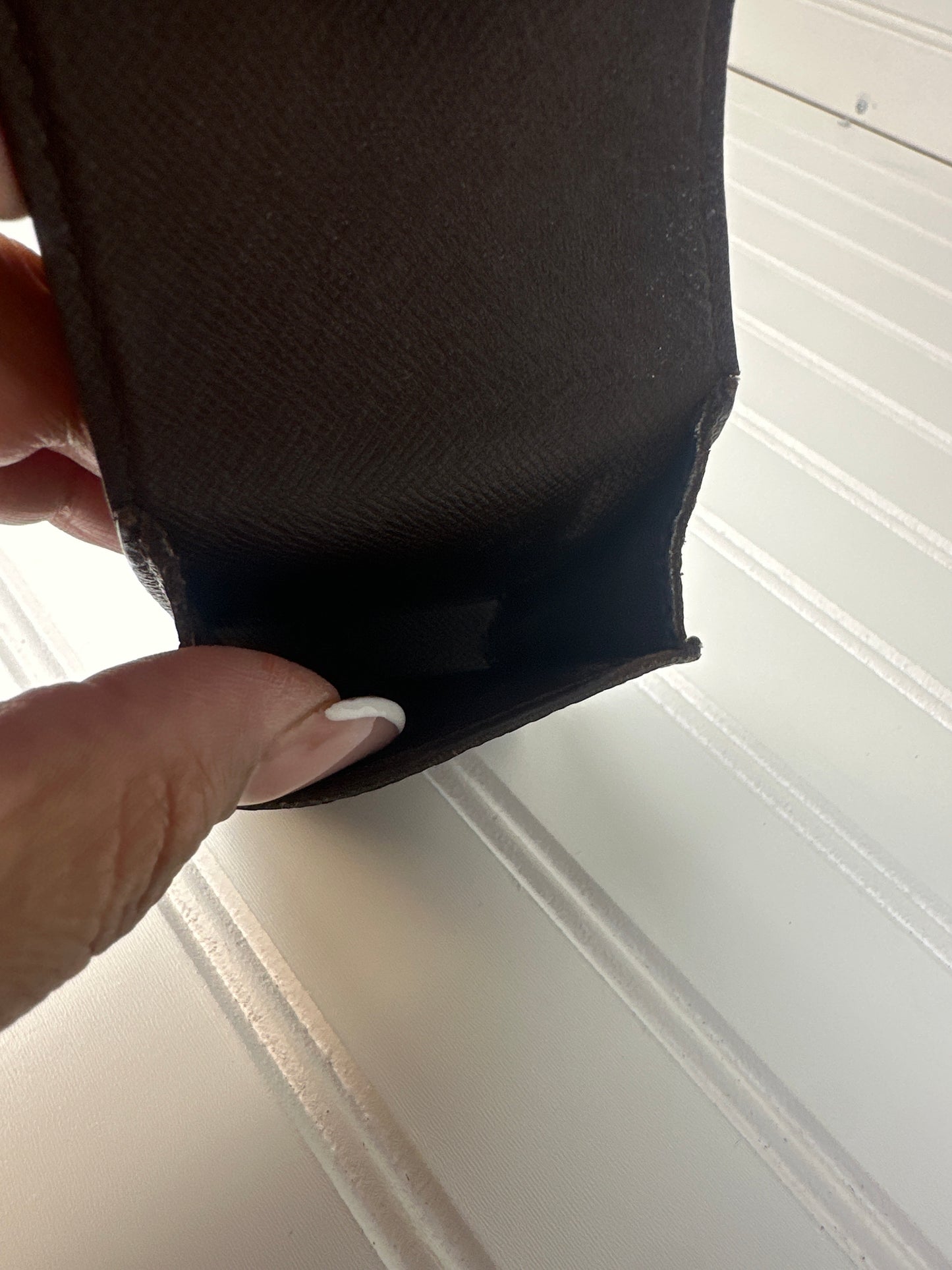 Pre-owned LOUIS VUITTON Damier Ebene Case Pouch _189-2