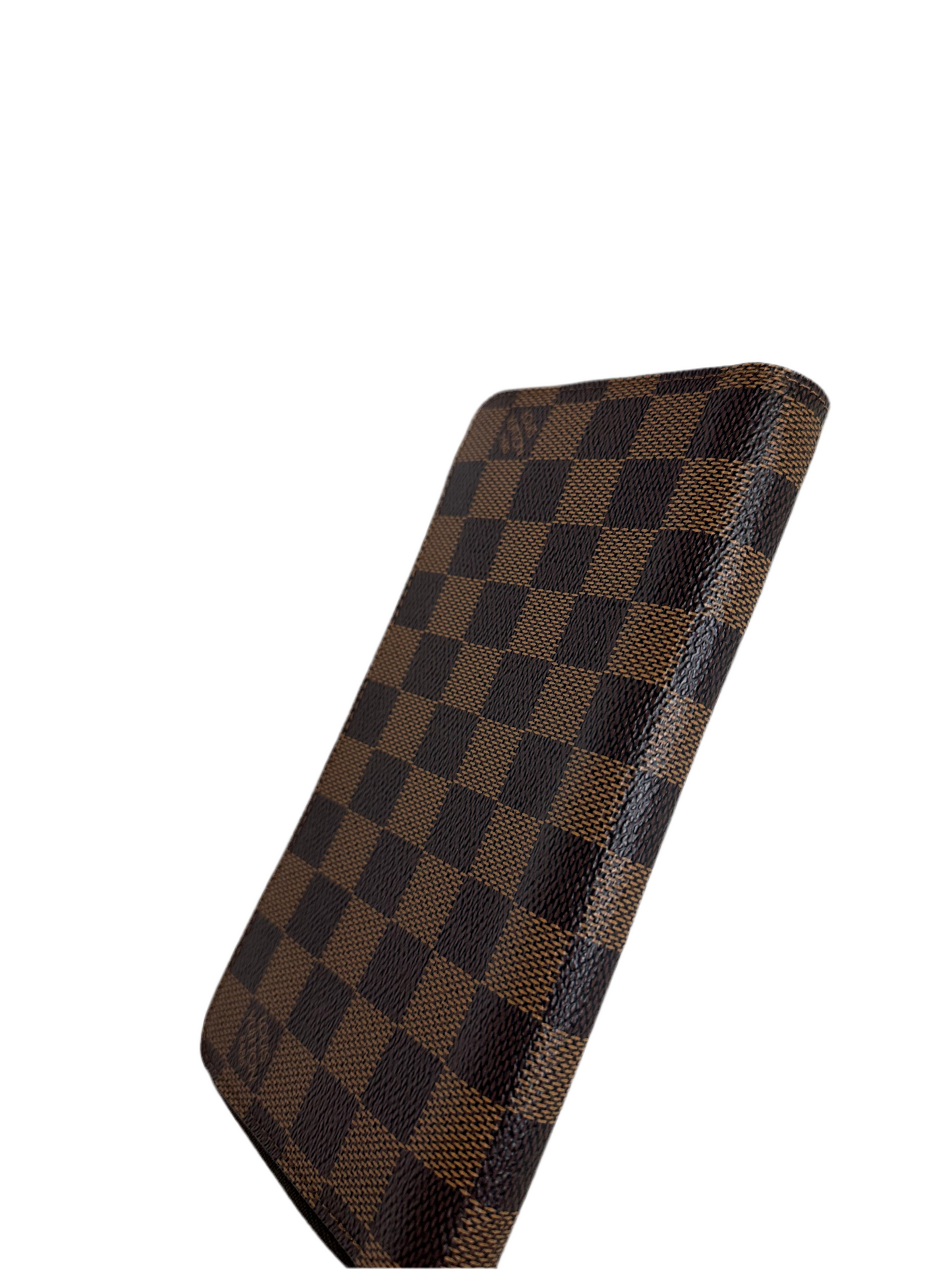 Pre-owned Louis Vuitton zippy wallet grande Damier Ebene