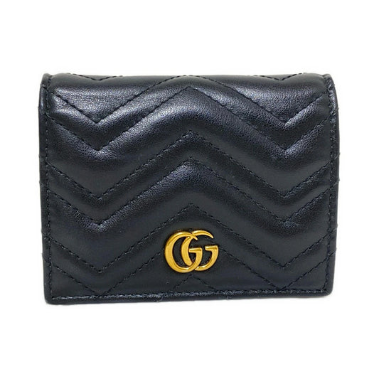 Pre-owned GUCCI Marmont Bifold leather wallet