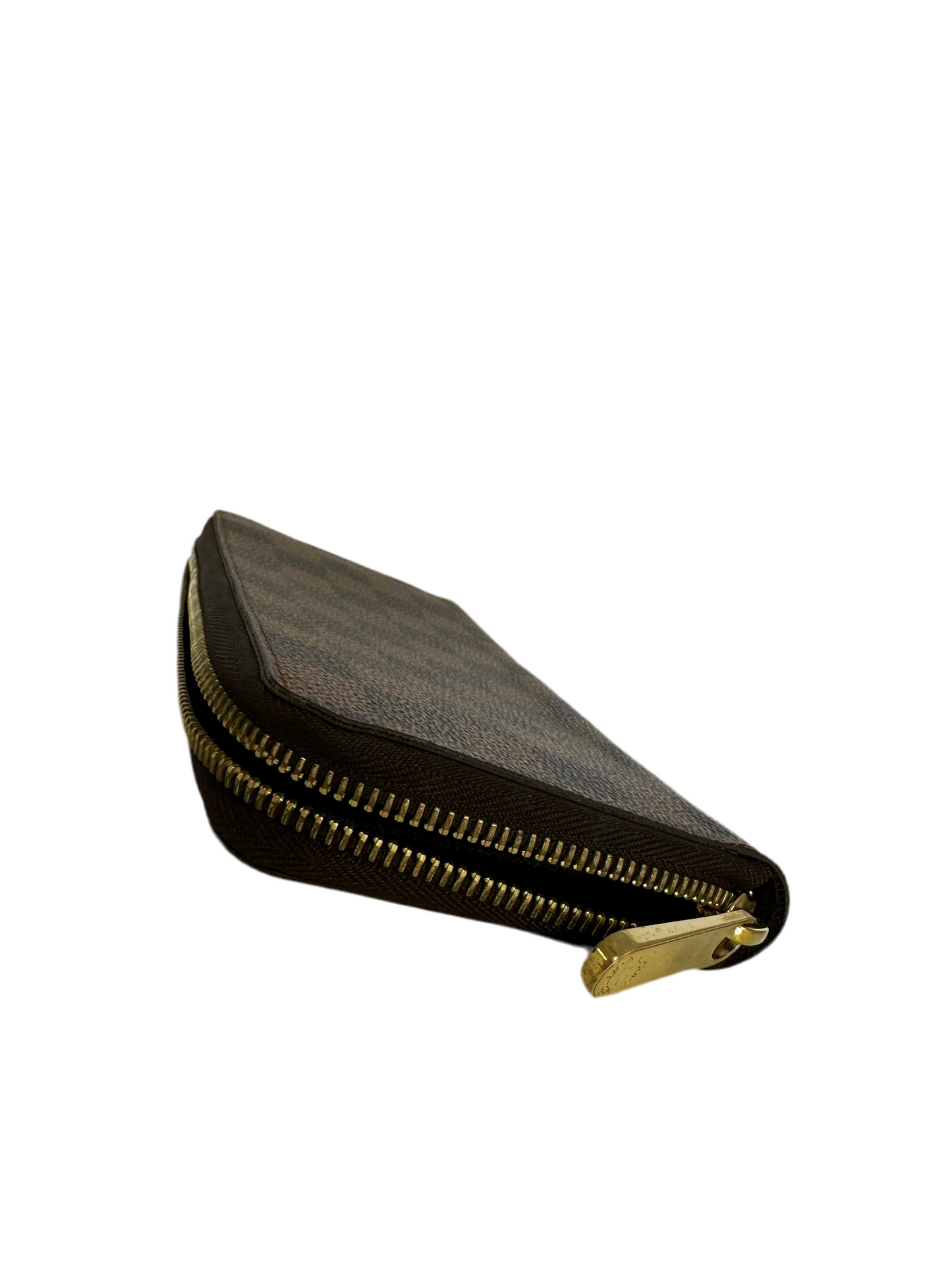 Pre-owned Louis Vuitton zippy wallet grande Damier Ebene