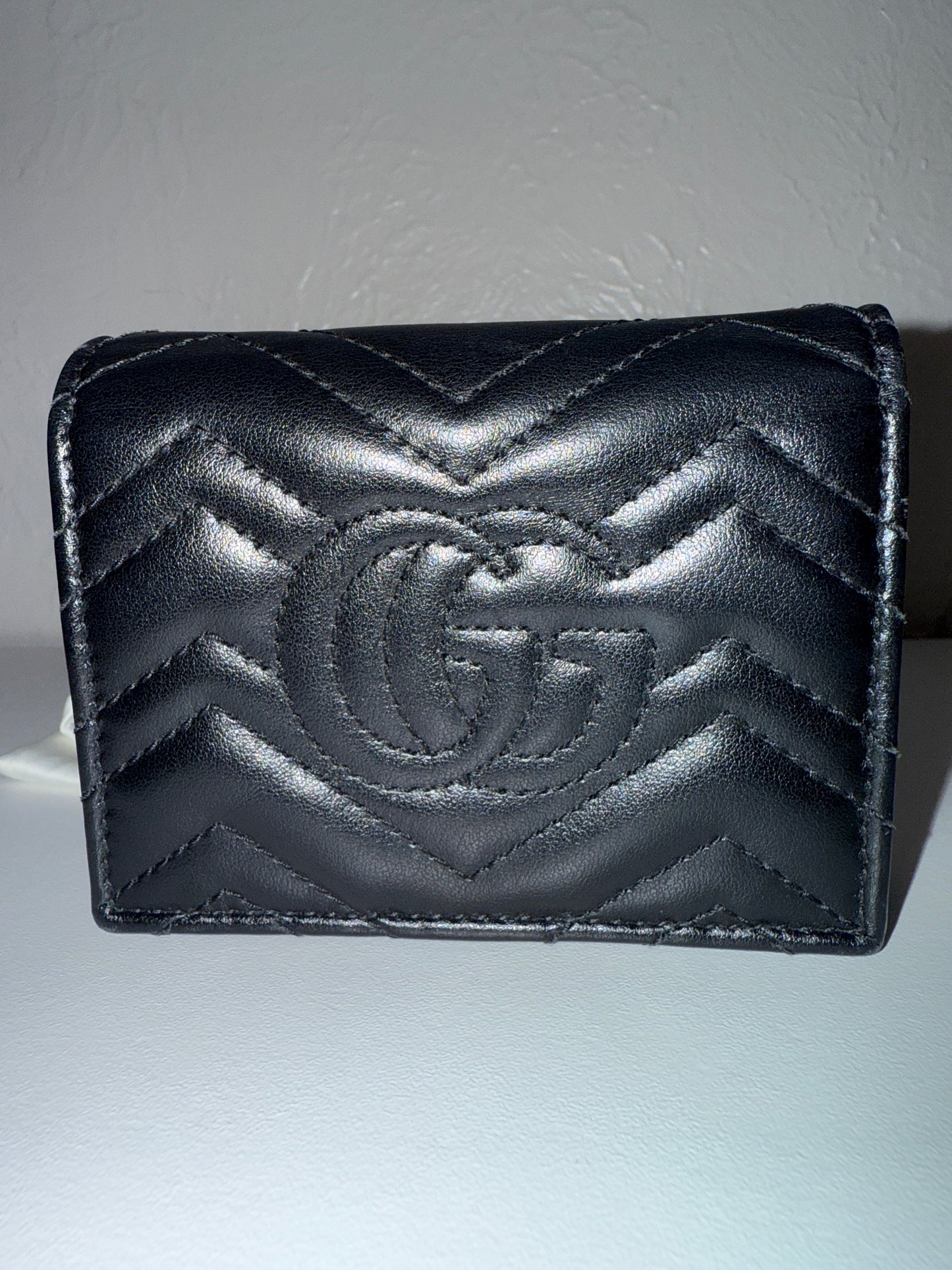 Pre-owned GUCCI Marmont Bifold leather wallet