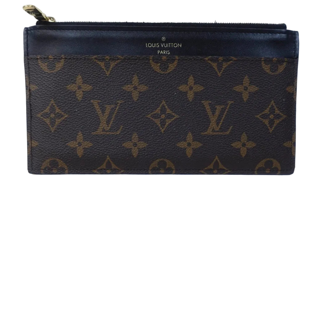 PRE-OWNED LOUIS VUITTON Slim Purse Monogram Long Wallet _266