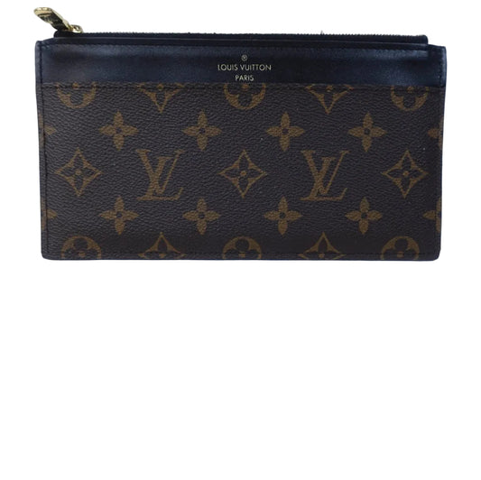 PRE-OWNED LOUIS VUITTON Slim Purse Monogram Long Wallet _266
