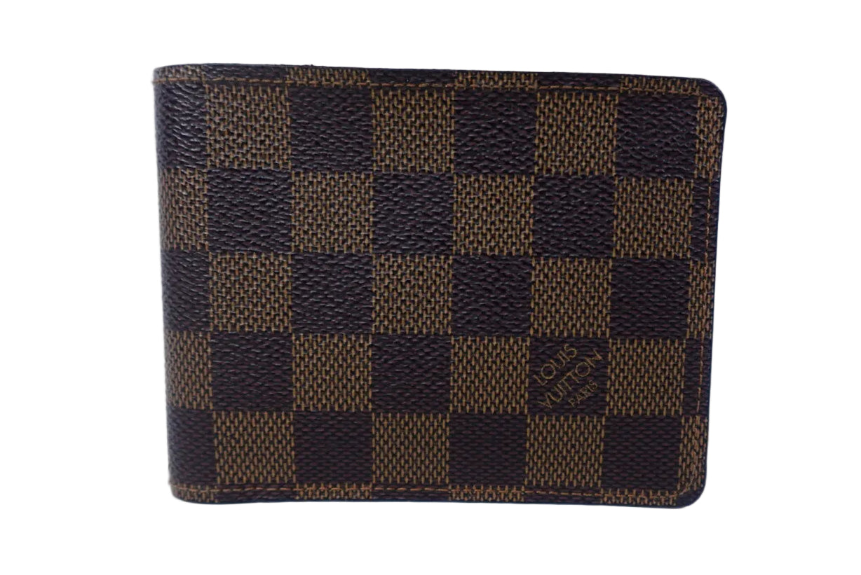 Pre owned LOUIS VUITTON Marco Wallet Damier Ebene Canvas _ 254