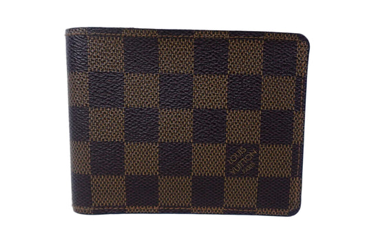 Pre owned LOUIS VUITTON Marco Wallet Damier Ebene Canvas _ 254