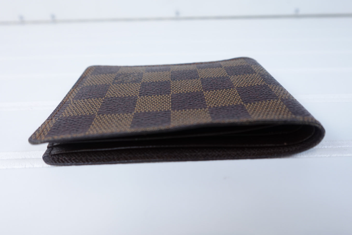 Pre owned LOUIS VUITTON Marco Wallet Damier Ebene Canvas _ 254