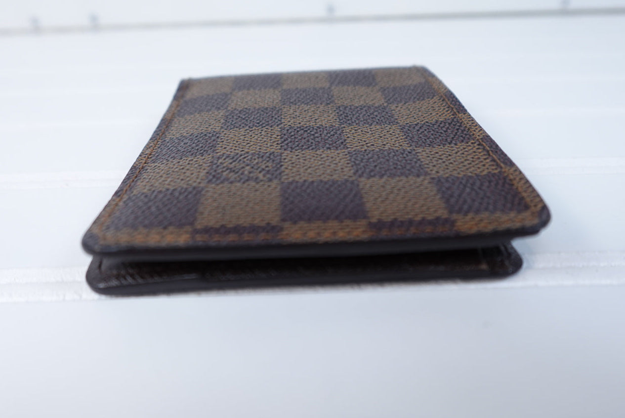 Pre owned LOUIS VUITTON Marco Wallet Damier Ebene Canvas _ 254