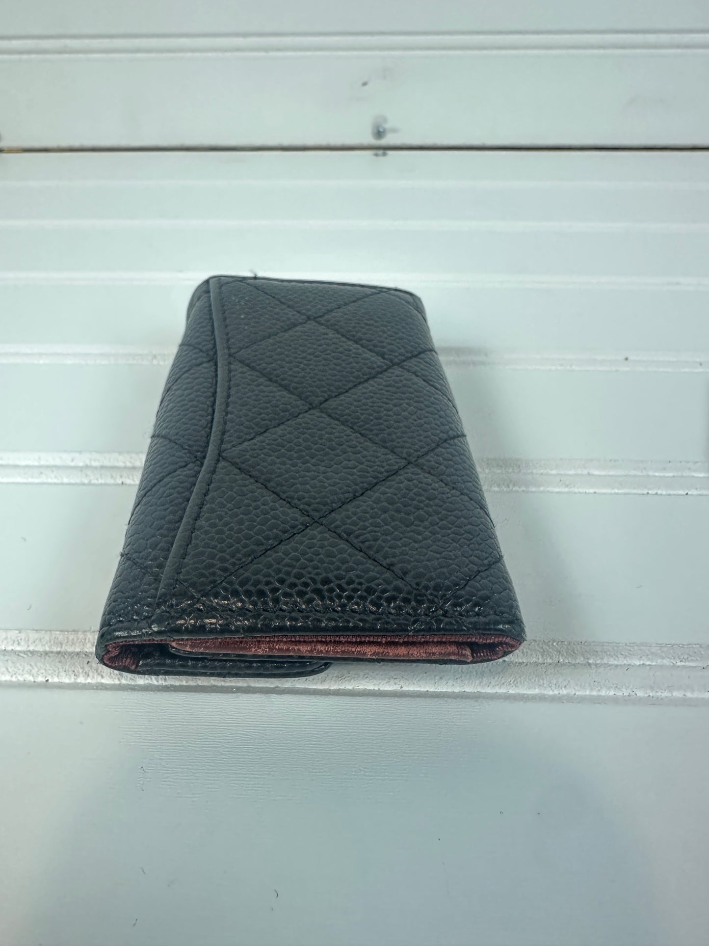 Pre-owned CHANEL Key Holder Black Caviar _200-2