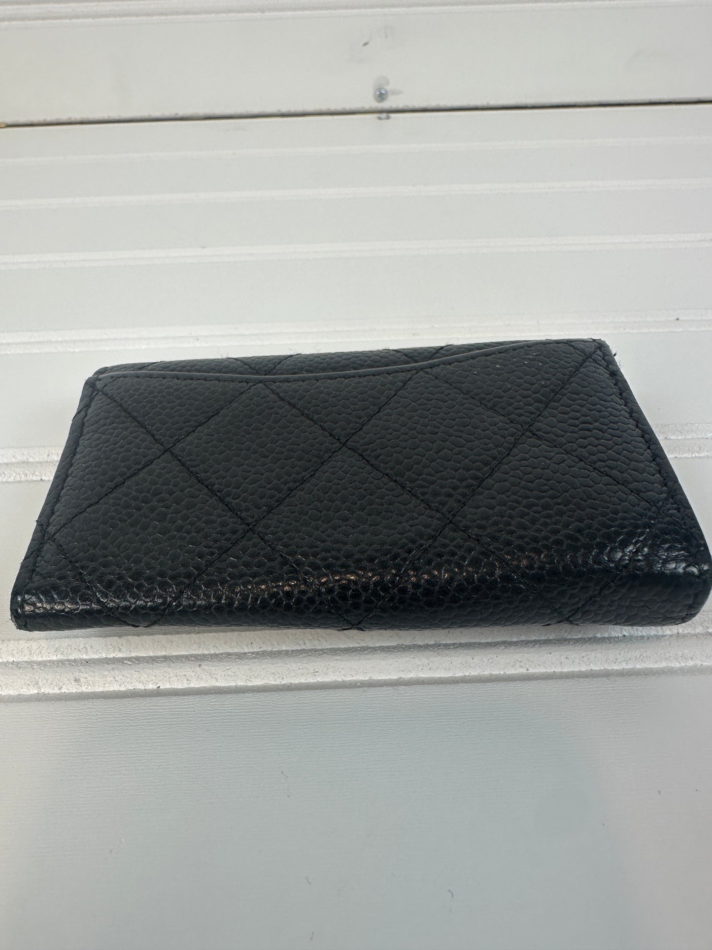 Pre-owned CHANEL Key Holder Black Caviar _200-2
