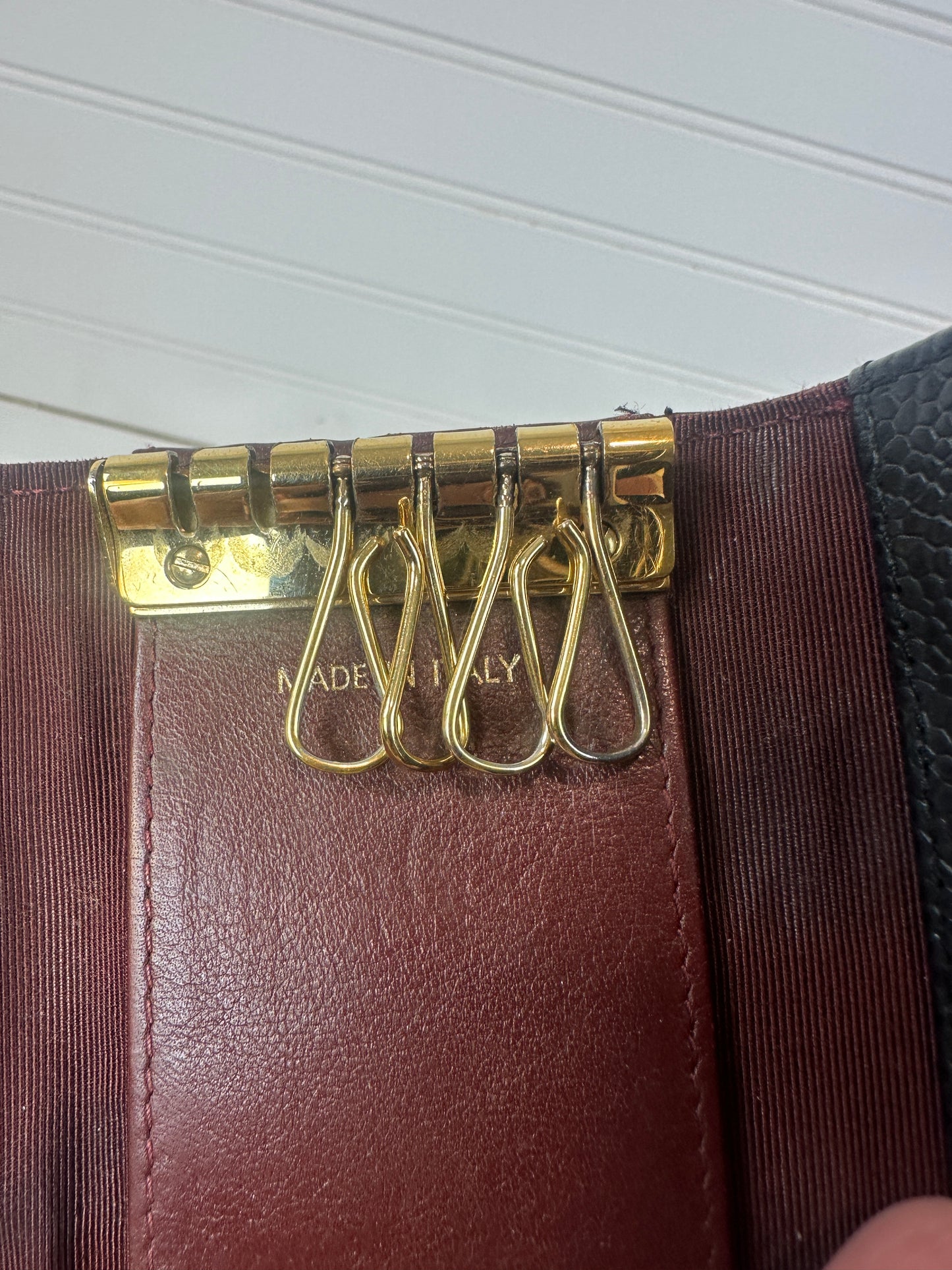 Pre-owned CHANEL Key Holder Black Caviar _200-2