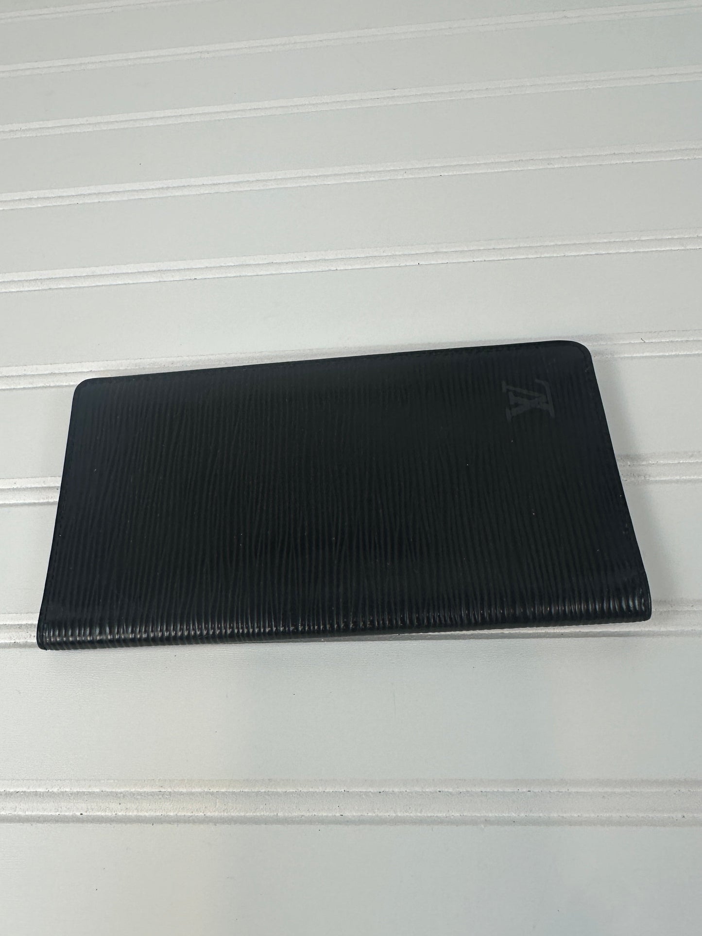 Pre-owned LOUIS VUITTON Epi Bi-fold Long Wallet Black _ 201-3