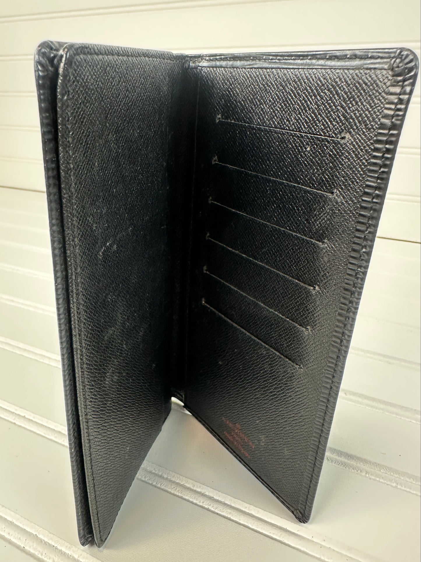 Pre-owned LOUIS VUITTON Epi Bi-fold Long Wallet Black _ 201-3
