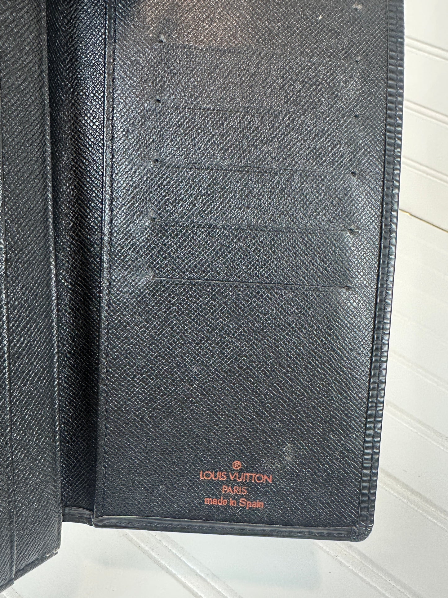 Pre-owned LOUIS VUITTON Epi Bi-fold Long Wallet Black _ 201-3