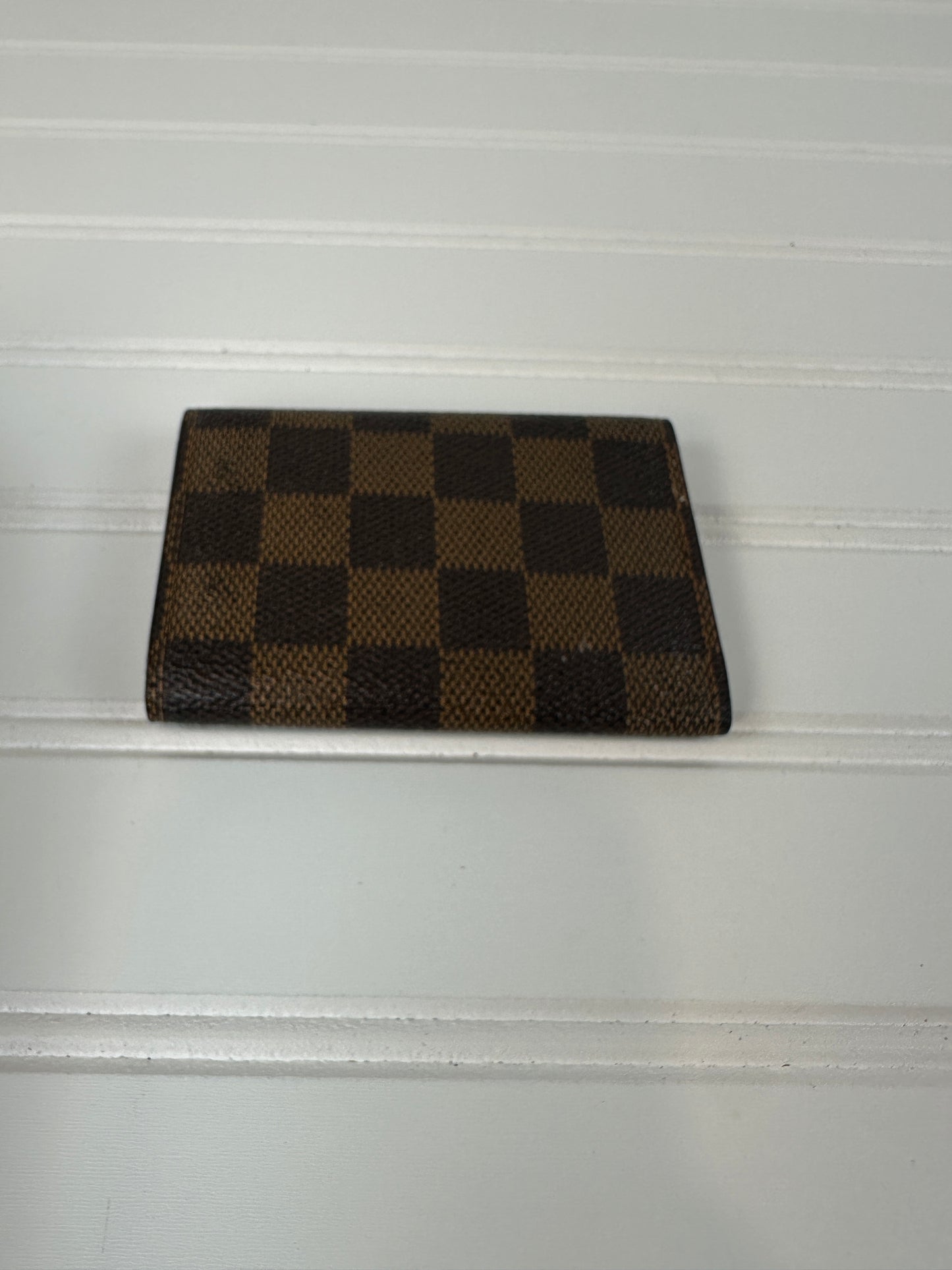 Pre-owned LOUIS VUITTON 6 Key Holder in Damier Ebene Canvas _203-1