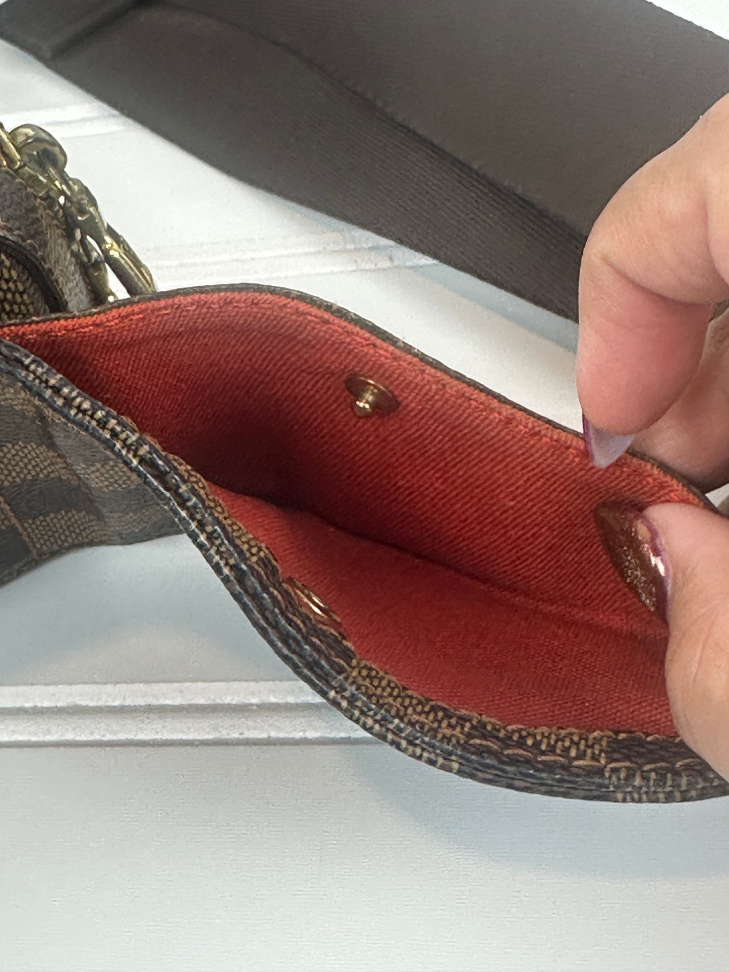 Pre-owned Louis Vuitton Geronimo Bumbag in Damier Ebene Canvas _209