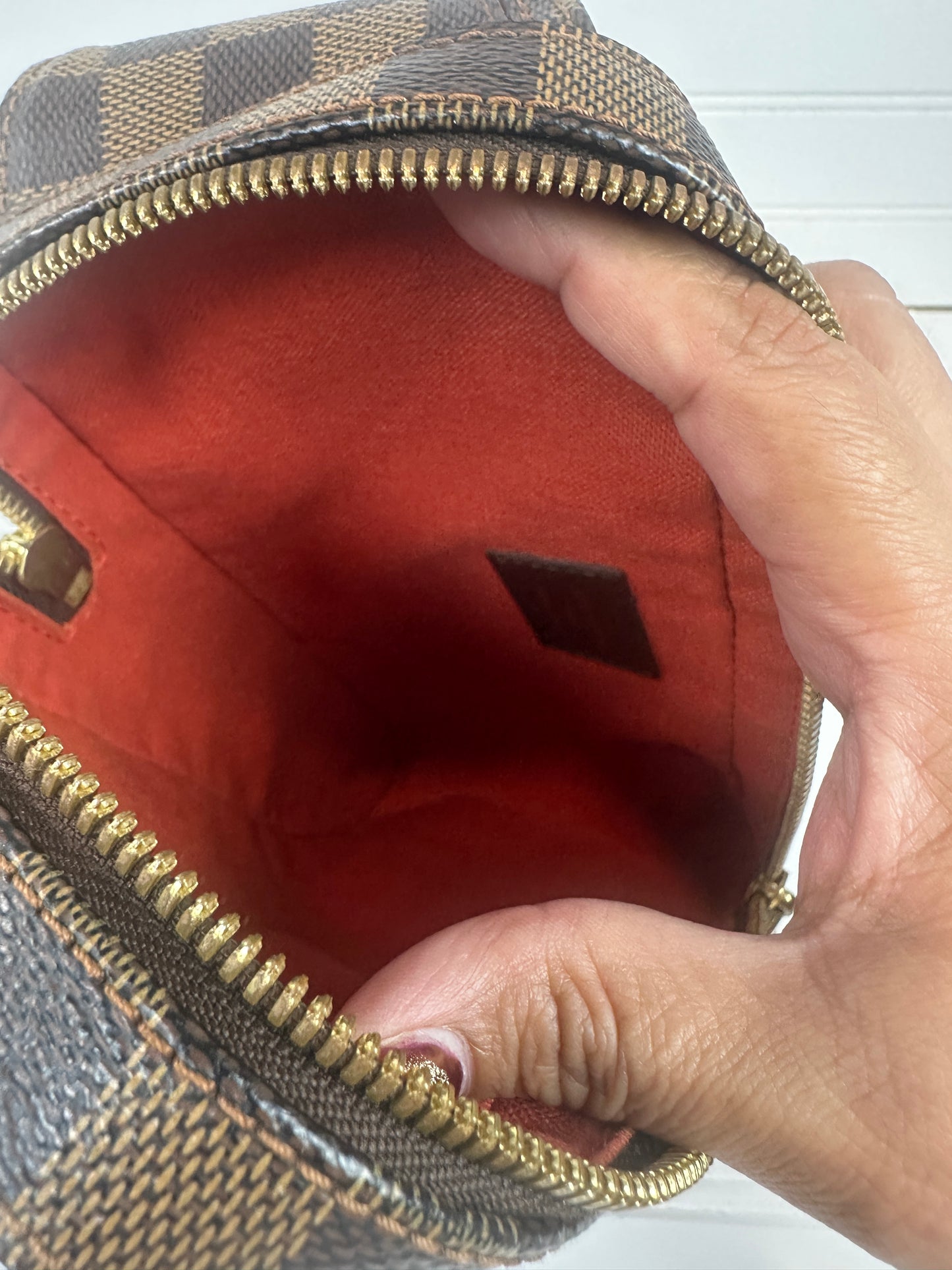 Pre-owned Louis Vuitton Geronimo Bumbag in Damier Ebene Canvas _209