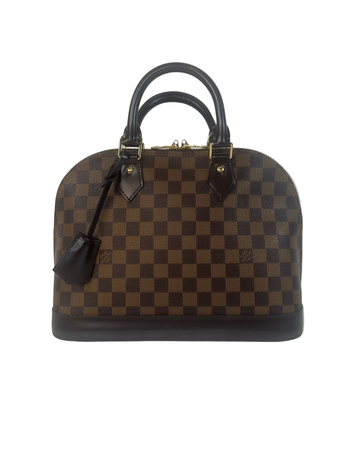 Pre-owned LOUIS VUITTON Alma PM in Damier Ebene Canvas_ 755