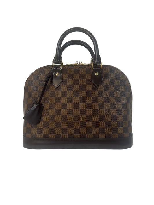 Pre-owned LOUIS VUITTON Alma PM in Damier Ebene Canvas_ 755