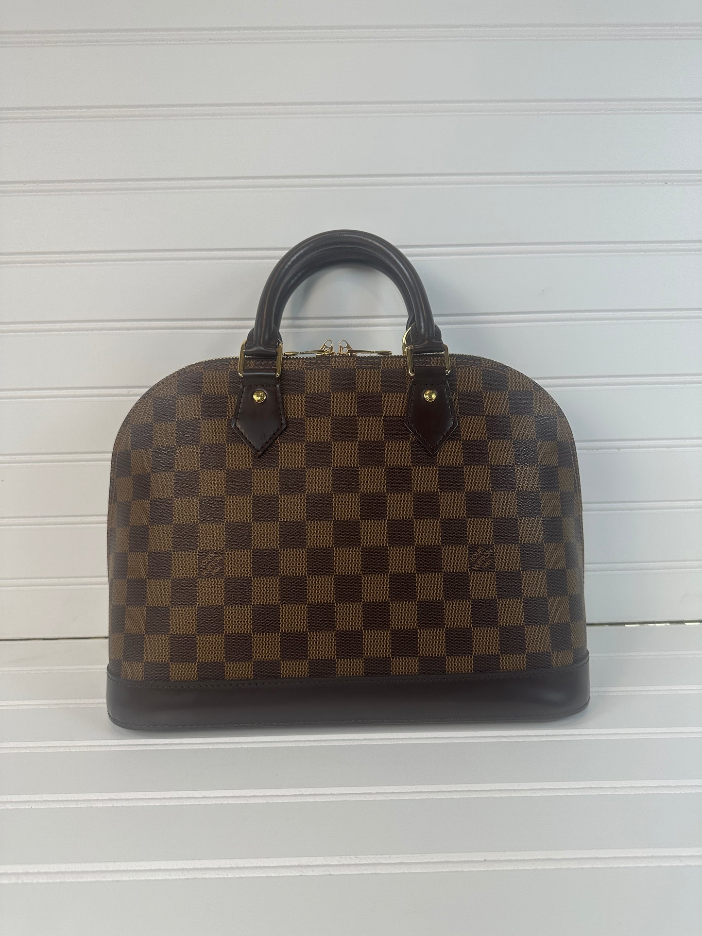 Pre-owned LOUIS VUITTON Alma PM in Damier Ebene Canvas_ 755