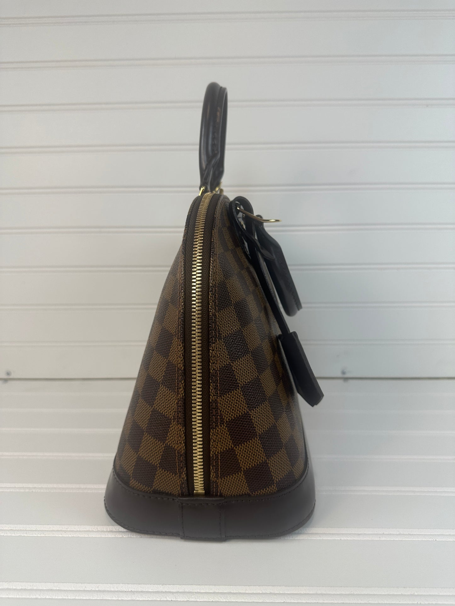 Pre-owned LOUIS VUITTON Alma PM in Damier Ebene Canvas_ 755