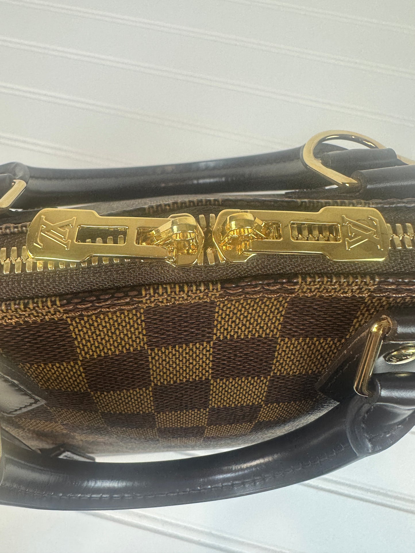 Pre-owned LOUIS VUITTON Alma PM in Damier Ebene Canvas_ 755