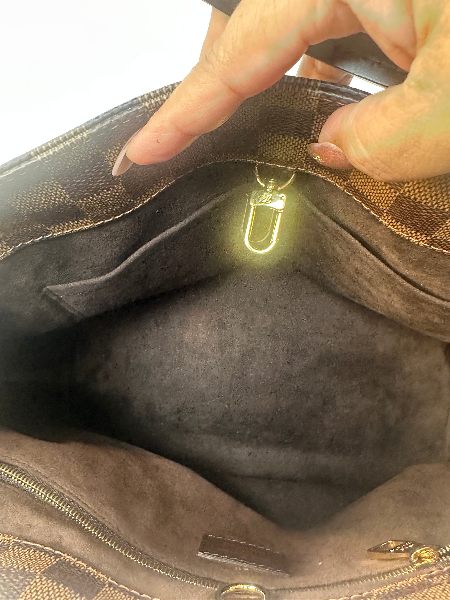 Pre-owned LOUIS VUITTON Marylebone PM in Damier Ebene Canvas _214