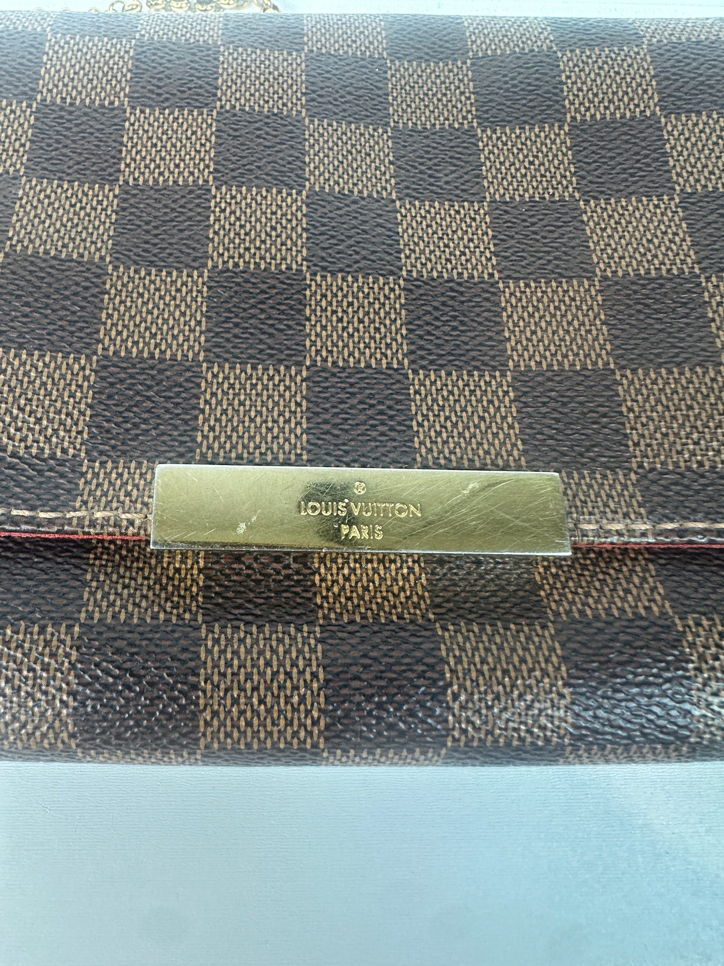Pre-owned LOUIS VUITTON Favorite PM in Damier Ebene _217