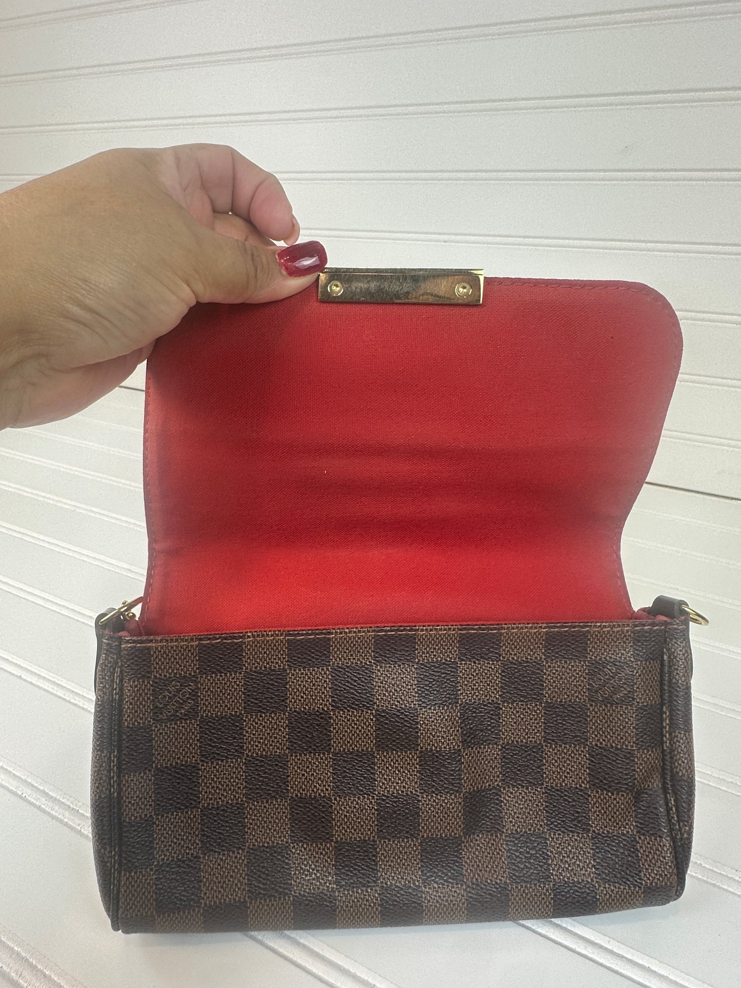 Pre-owned LOUIS VUITTON Favorite PM in Damier Ebene _217