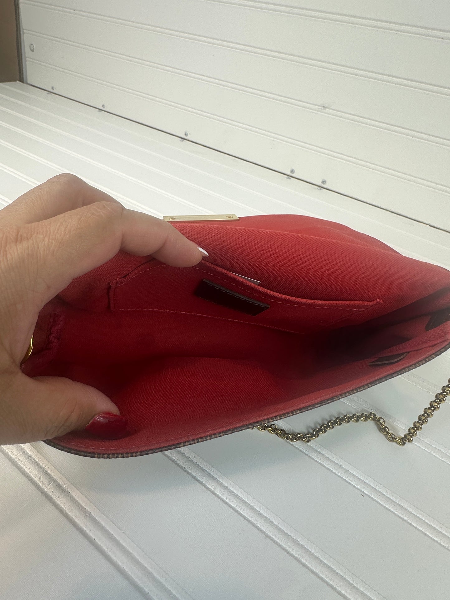 Pre-owned LOUIS VUITTON Favorite PM in Damier Ebene _217