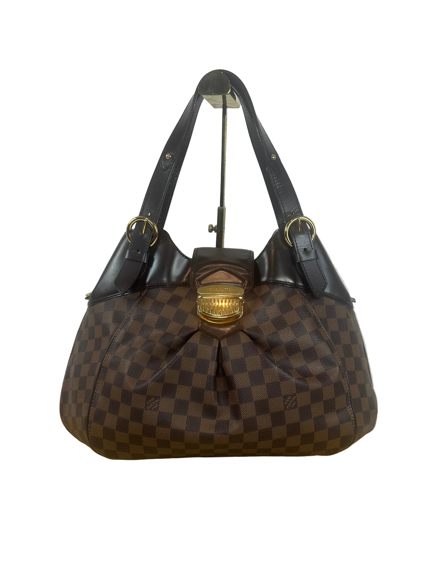 Pre-owned LOUIS VUITTON Sistine GM Shoulder Bag in Damier Ebene _221