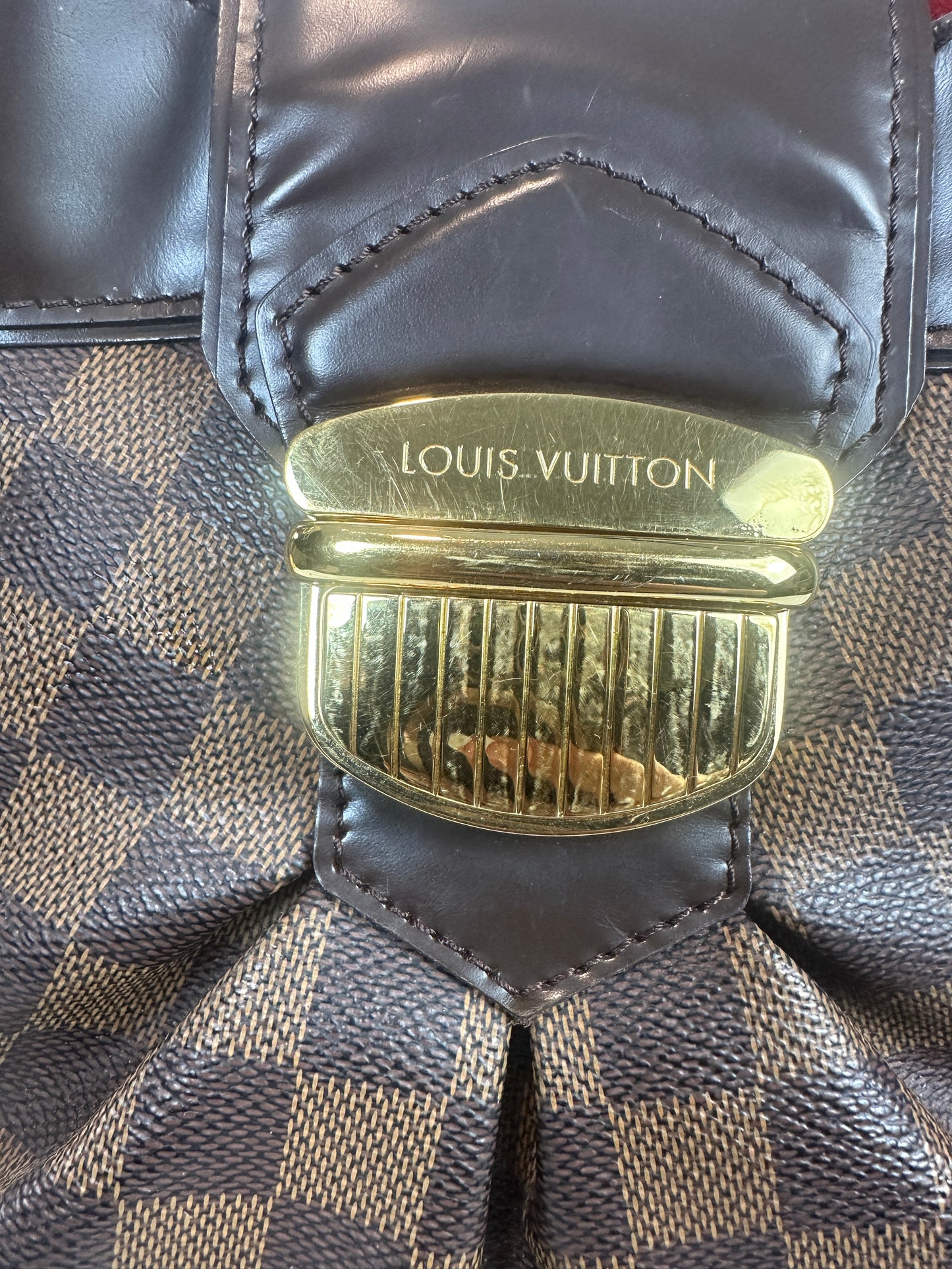 Pre-owned LOUIS VUITTON Sistine GM Shoulder Bag in Damier Ebene _221