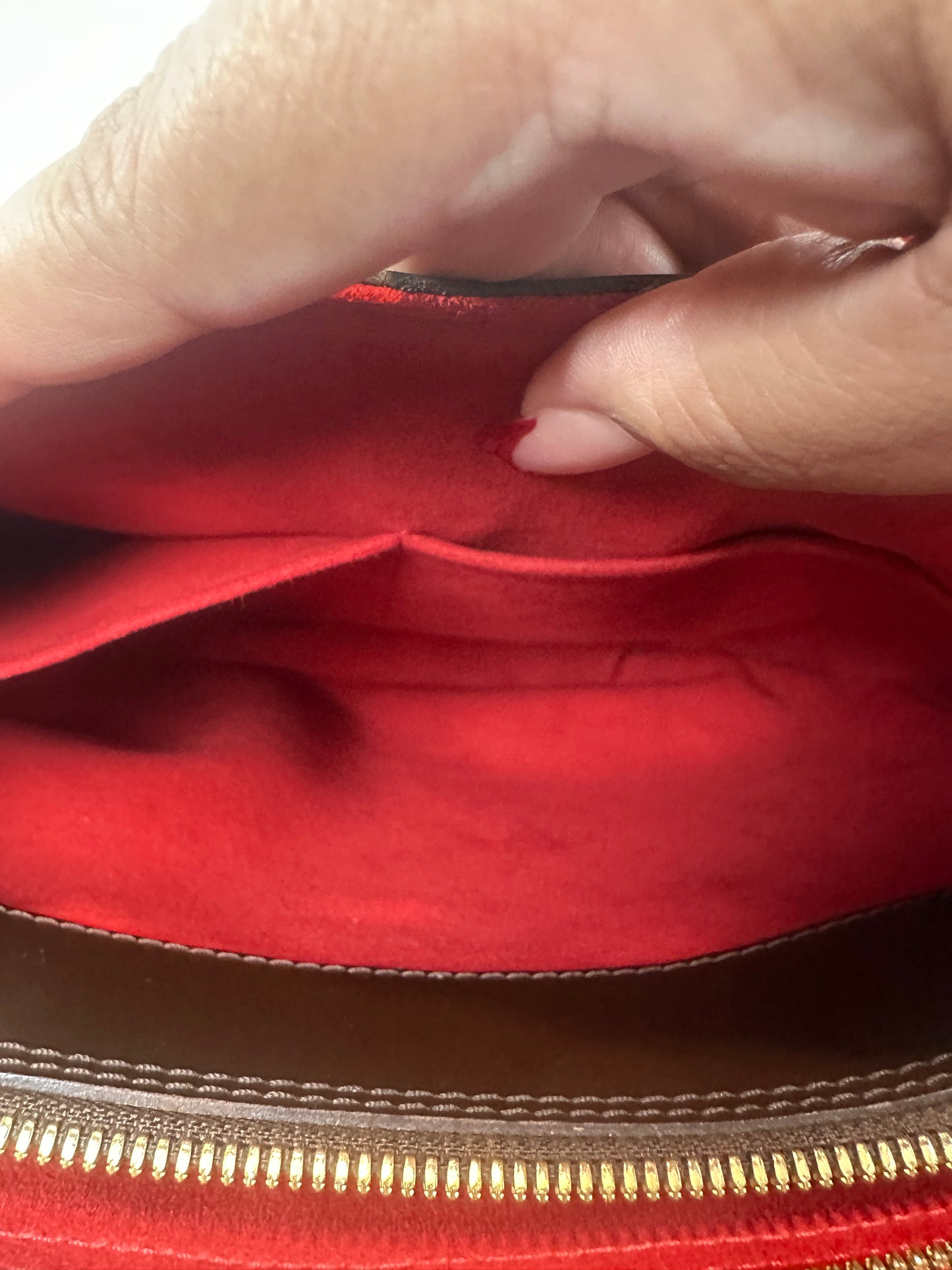 Pre-owned LOUIS VUITTON Sistine GM Shoulder Bag in Damier Ebene _221