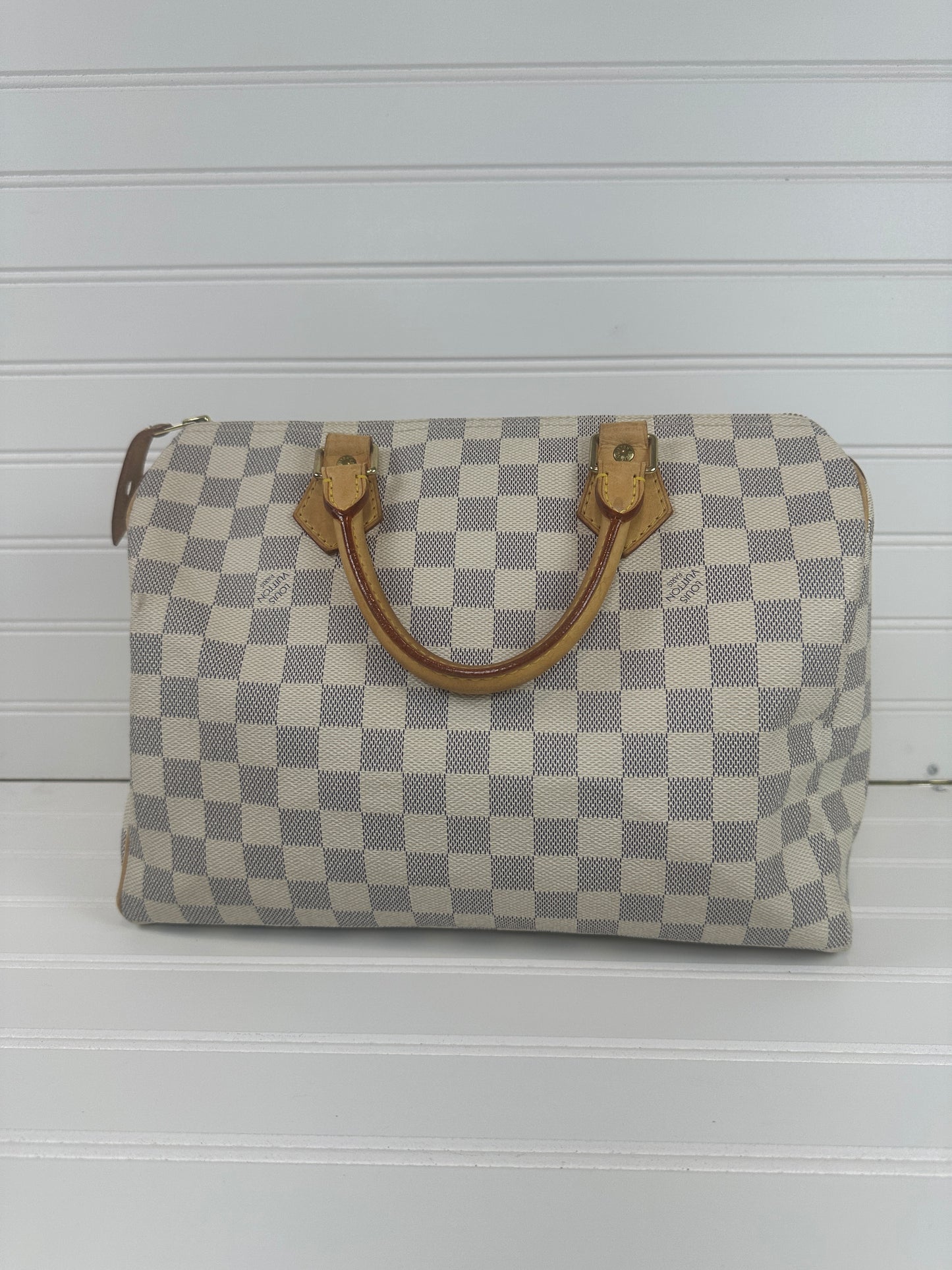 Pre-owned LOUIS VUITTON Speedy Damier Azur 30 _223