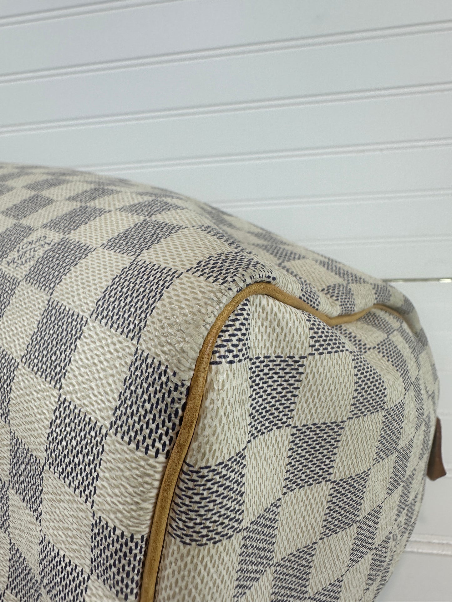 Pre-owned LOUIS VUITTON Speedy Damier Azur 30 _223