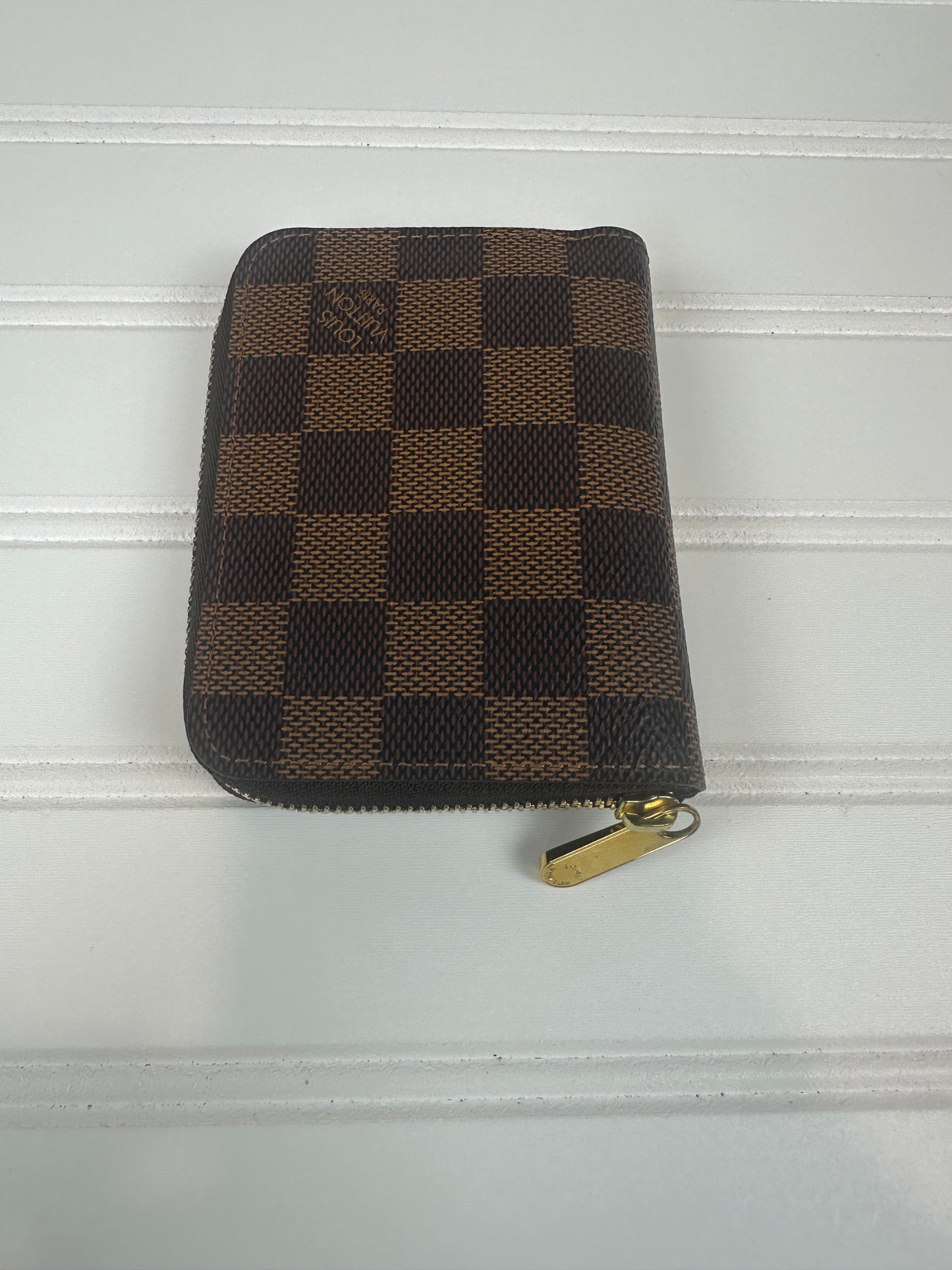 Pre-owned LOUIS VUITTON Zippy Coin Purse Damier Ebene Canvas_232