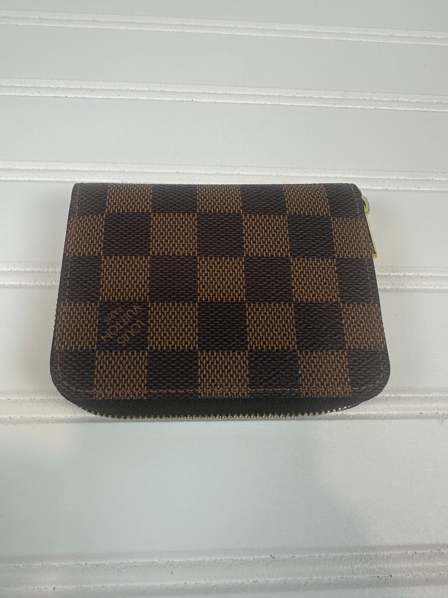 Pre-owned LOUIS VUITTON Zippy Coin Purse Damier Ebene Canvas_232