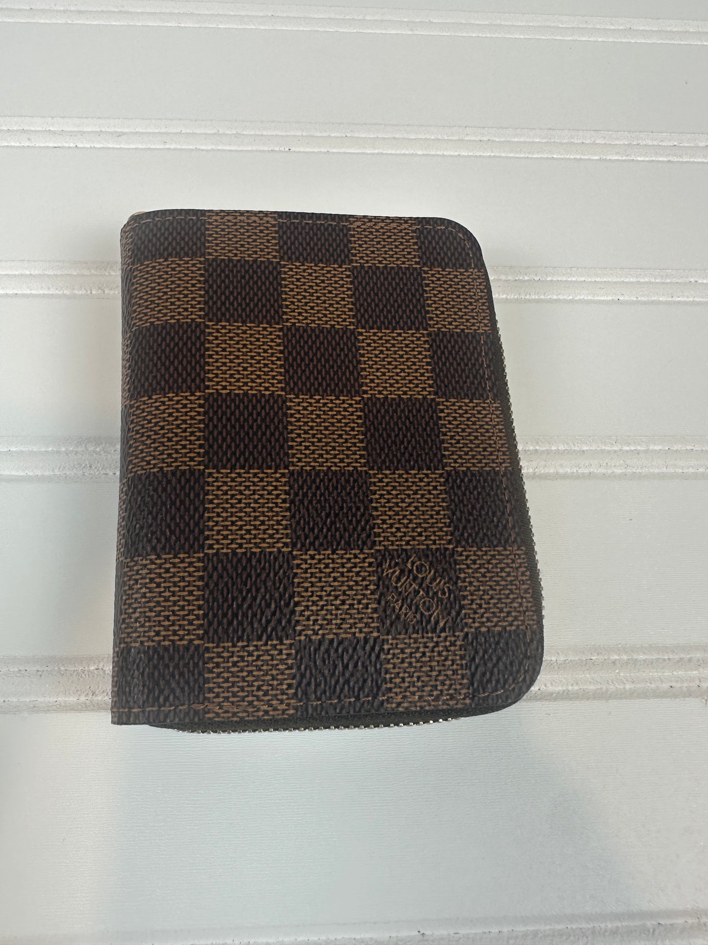 Pre-owned LOUIS VUITTON Zippy Coin Purse Damier Ebene Canvas_232
